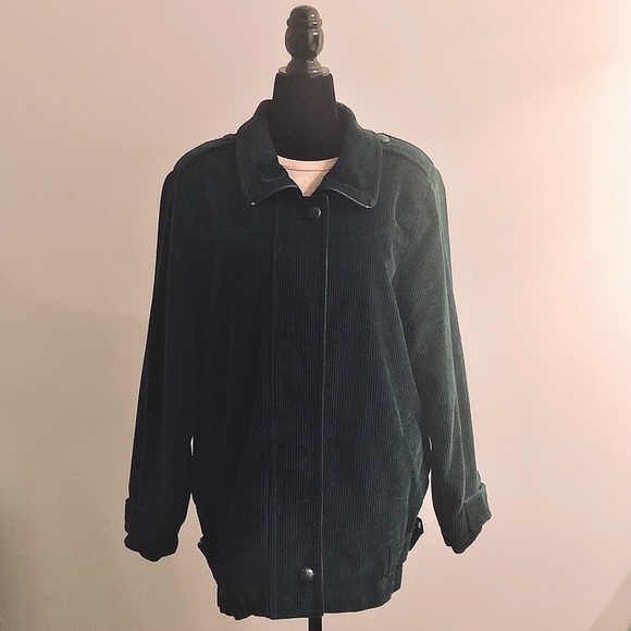 Dark Green Corduroy Jacket - Picture 1 of 1